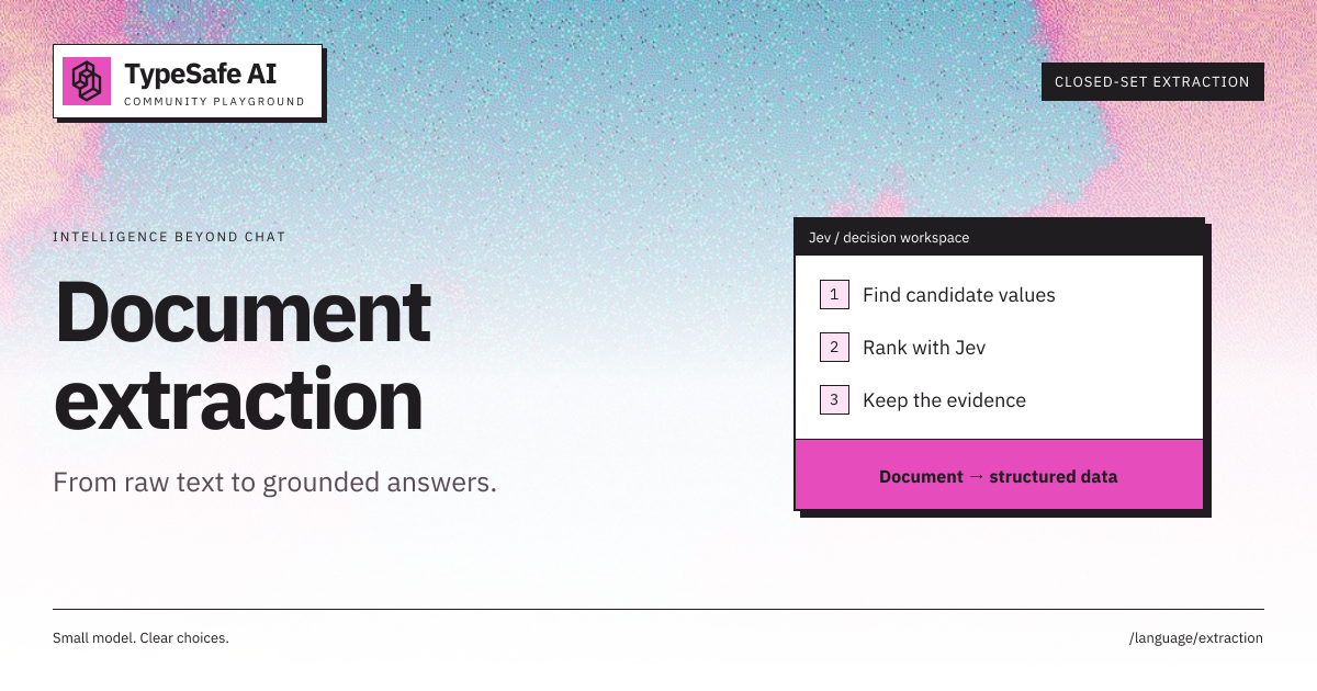 Document extraction · TypeSafe Playground