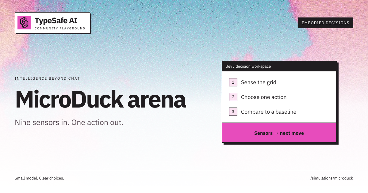 MicroDuck arena · TypeSafe Playground